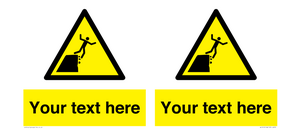 Custom Warning unstable cliff edge